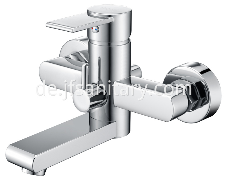 Wall Mounted Single Lever Bathtub Mixer With Diverter